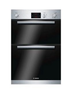 Bosch Serie 6 Hbm13B151B 60Cm Built-In Double Oven - Brushed Steel